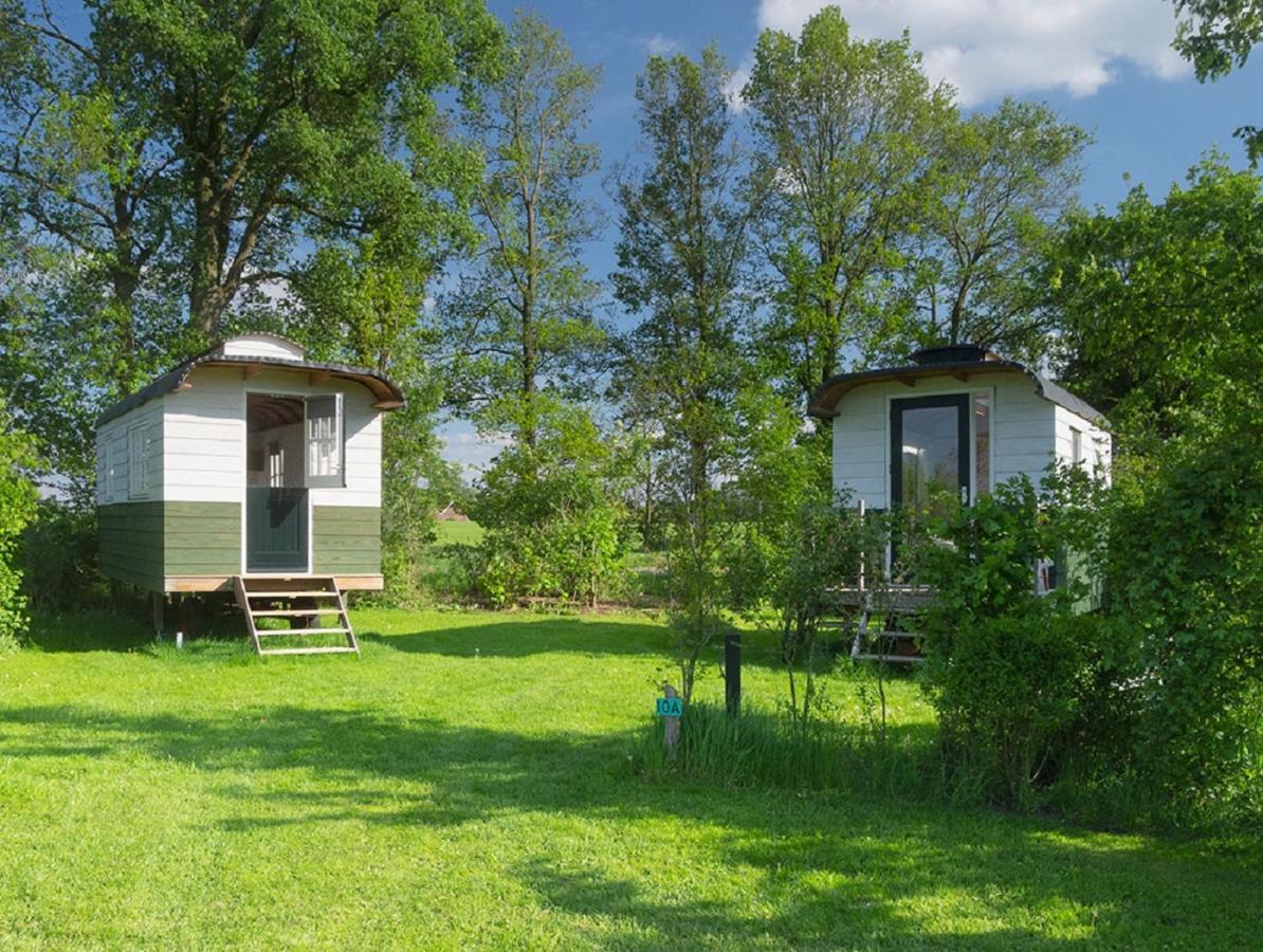 B&B Pipowagen "Het Wellnesst" Op Wellness Camping En B&B Stoltenborg Meddo Exterior foto